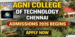 Agni College of Technology Chennai Admissions 2026 Begins; Apply Now @act.edu.in